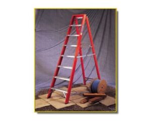 Step Ladder - 6 Tread Fibreglass Steps 1.65m Open